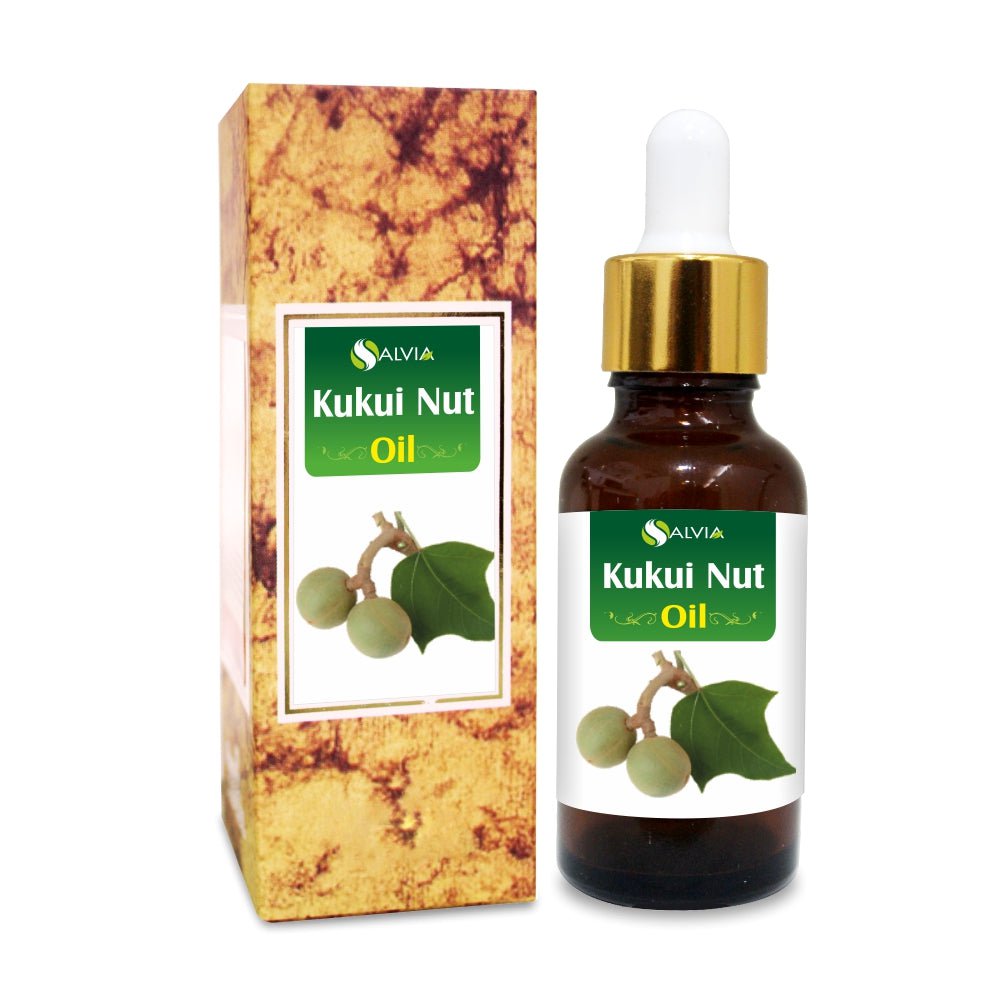 Salvia Natural Carrier Oils,Anti Ageing,Anti-ageing Oil Kukui Nut (Aleurites Moluccans) Oil 100% Natural Pure Carrier Oil Moistures & Hydrates Skin, Anti-Aging Properties, Collagen Production & More